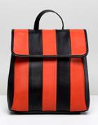 Asos Chunky Stripe Minimal Backpack - Multi