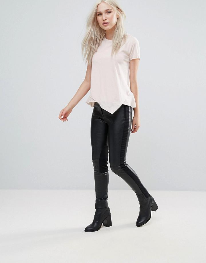 French Connection Street Pu Skinny Pants-black