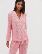 Pour Moi Summer Daze Long Sleeve Pyjama Top - Pink