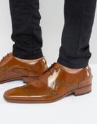 Jeffery West Scarface Laser Print Derby Shoes - Tan