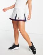 Nike Court Dri-fit Slam Pleated Skirt In White