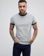 Fred Perry Slim Fit Ringer T-shirt In Gray - Gray
