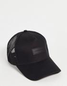 Consigned Mesh Trucker Hat In Black