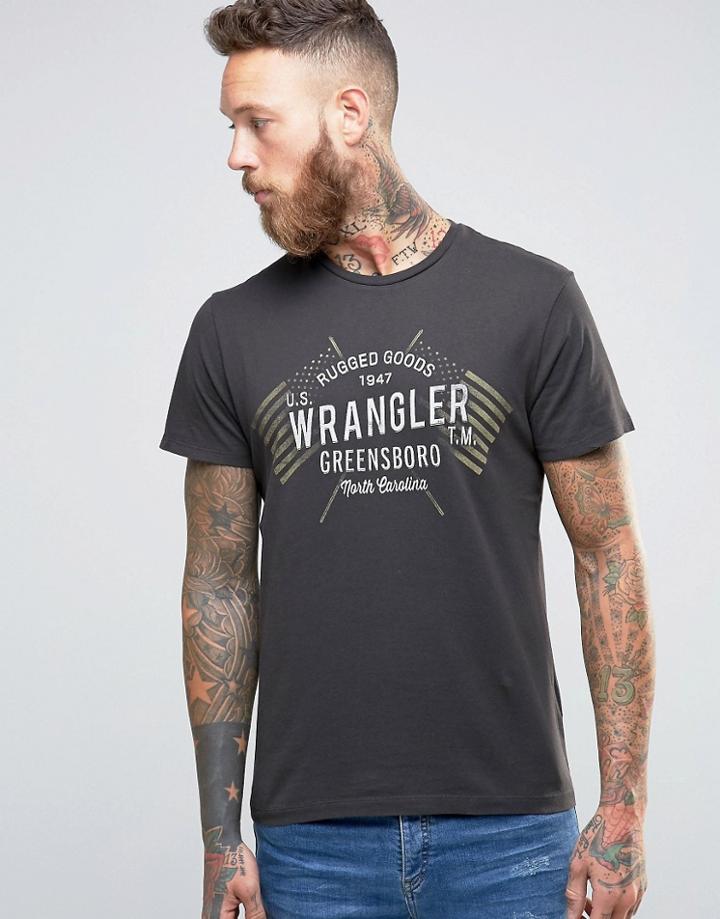 Wrangler Americana Logo T-shirt - Gray