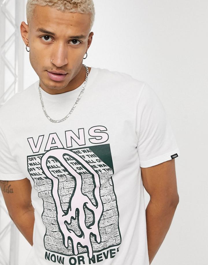 Vans Dripping T-shirt In White