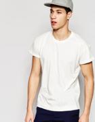 Selected Homme T-shirt With Nep - White