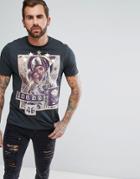 Asos Relaxed T-shirt With Renaisance Applique - Black