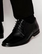 Asos Derby Shoes In Leather - Black