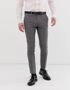 River Island Super Skinny Suit Pants In Gray - Gray