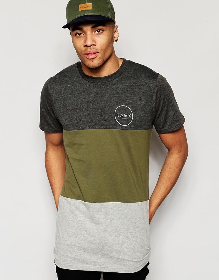 Friend Or Faux T-shirt Cut And Sew - Gray