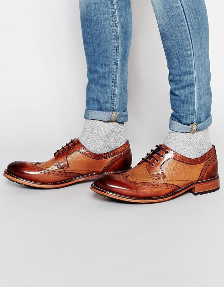 Ted Baker Cassiuss Brogue Shoes - Brown