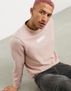 Il Sarto Small Box Crew Neck Sweater In Pink
