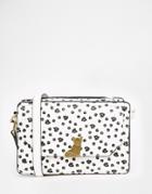 Nica Small Cross Body In Floral Print - Black White Floral