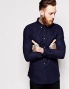 Dr Denim Pete Slim Fit Shirt Oxford - Blue