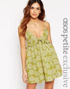 Asos Petite Cami Dress In Festival Star Print - Orange Print $30.00