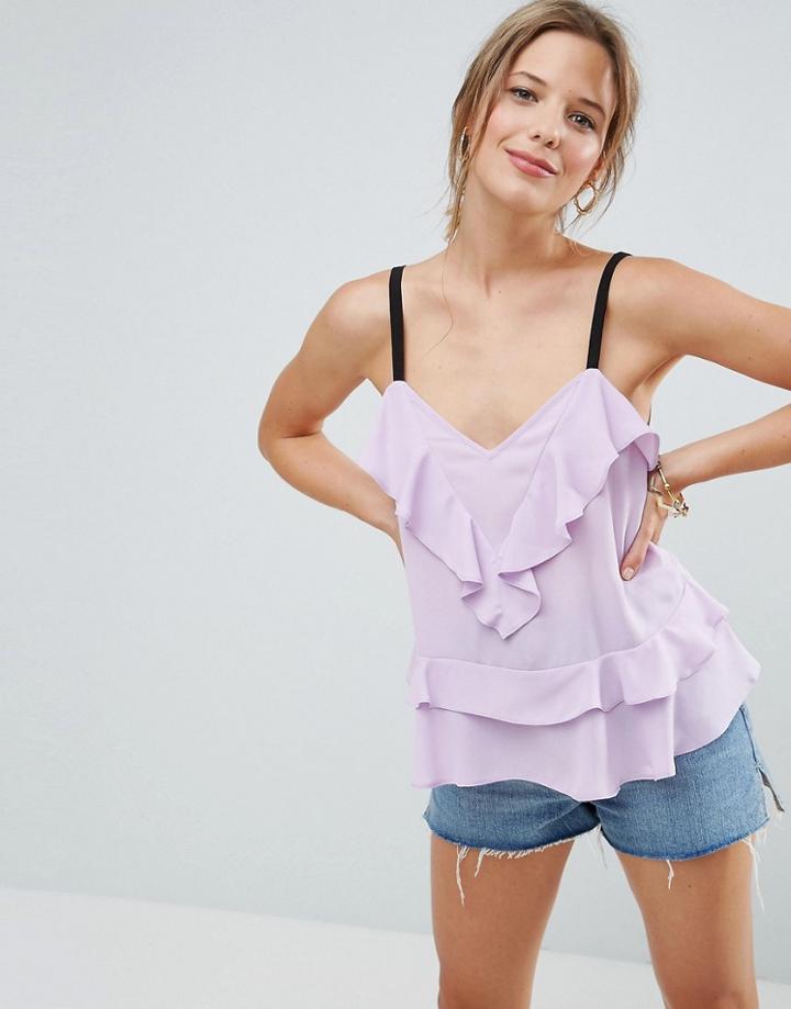 Asos Ultimate Ruffle Cami - Pink