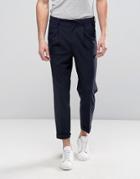Asos Skinny Tapered Suit Pants In Navy - Navy