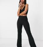Asyou Wide Leg Pant In Black - Part Of A Set