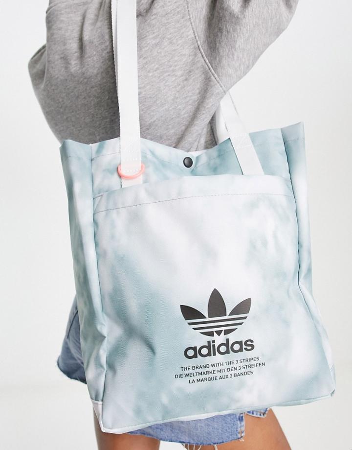 Adidas Originals Color Wash Simple Tote In Gray