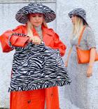 Labelrail X Olivia & Alice Xl Tote Bag In Zebra-black
