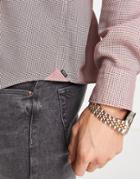 Boss Lukas Micro Print Long Sleeve Shirt-red