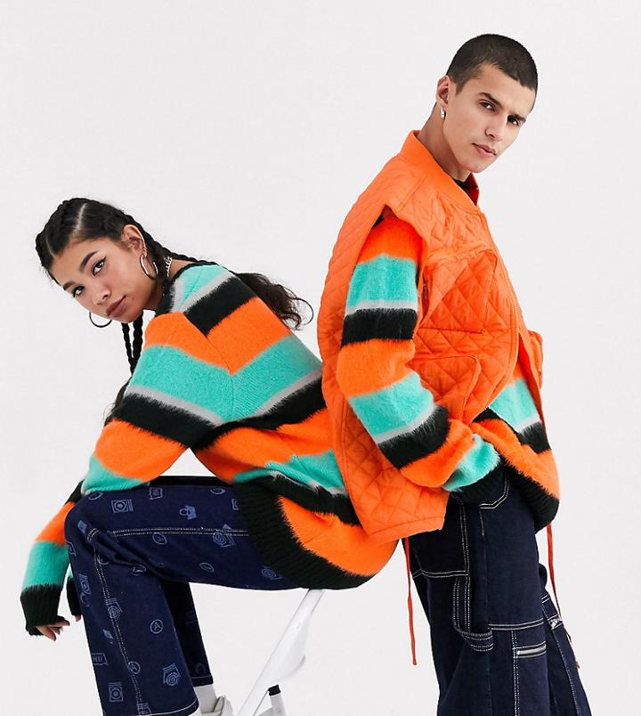 Collusion Unisex Oversized Stripe Sweater