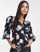 Fashion Union Halter Wrap Blouse-multi