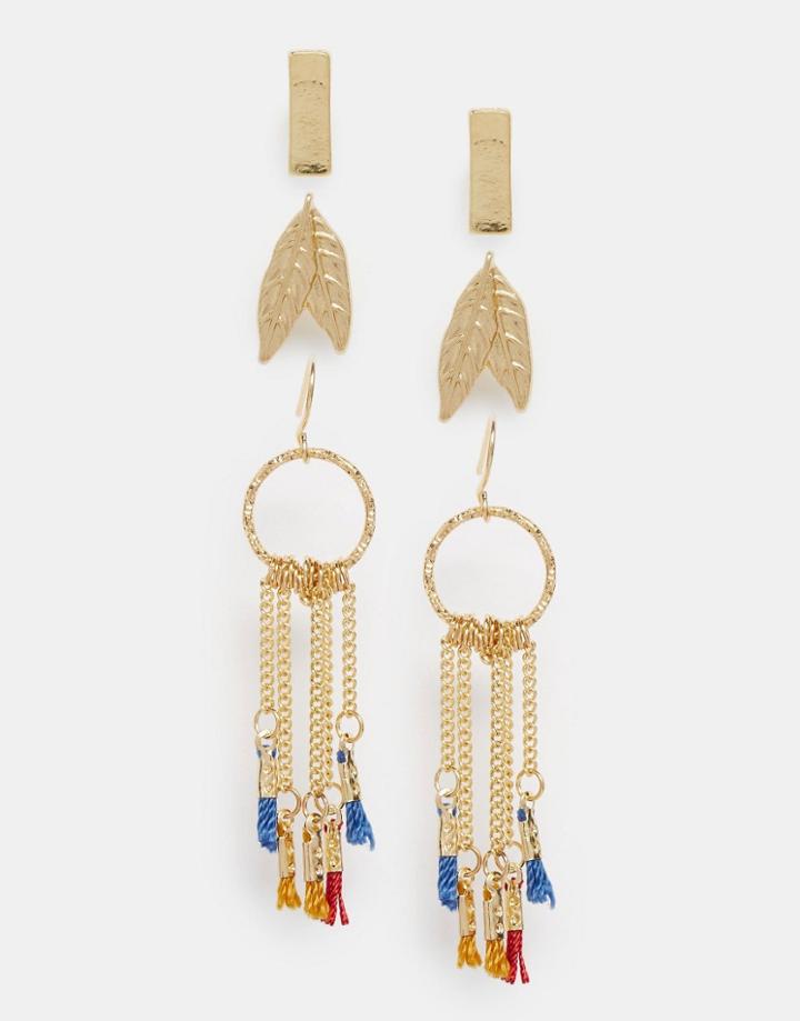 Missguided Multipack Boho Earring Set - Silver