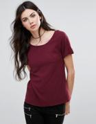Vila Short Sleeve T-shirt - Red