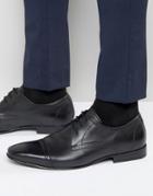 Frank Wright Toe Cap Oxford Shoes In Black - Black