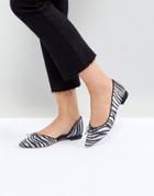 Asos Legendary Pointed Ballet Flats - Multi