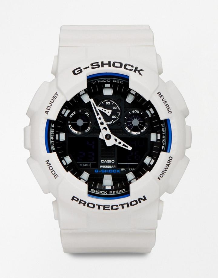 G-shock Analogue Watch Ga-100b-7aer - White