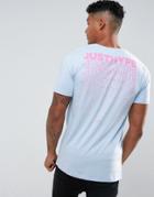 Hype T-shirt In Blue With Text Back Print - Blue