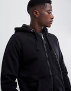 Brave Soul Fleece Lined Hoodie - Black