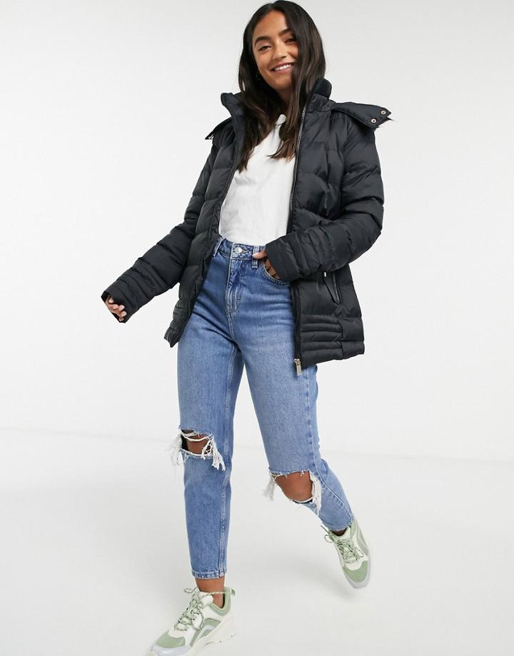 Brave Soul Gambia Padded Jacket In Black