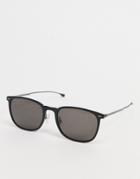 Hugo Boss Round Sunglasses In Black