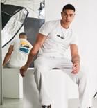 Ellesse Back Print T-shirt In White