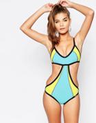 Free Society Block My World Scuba Swimsuit