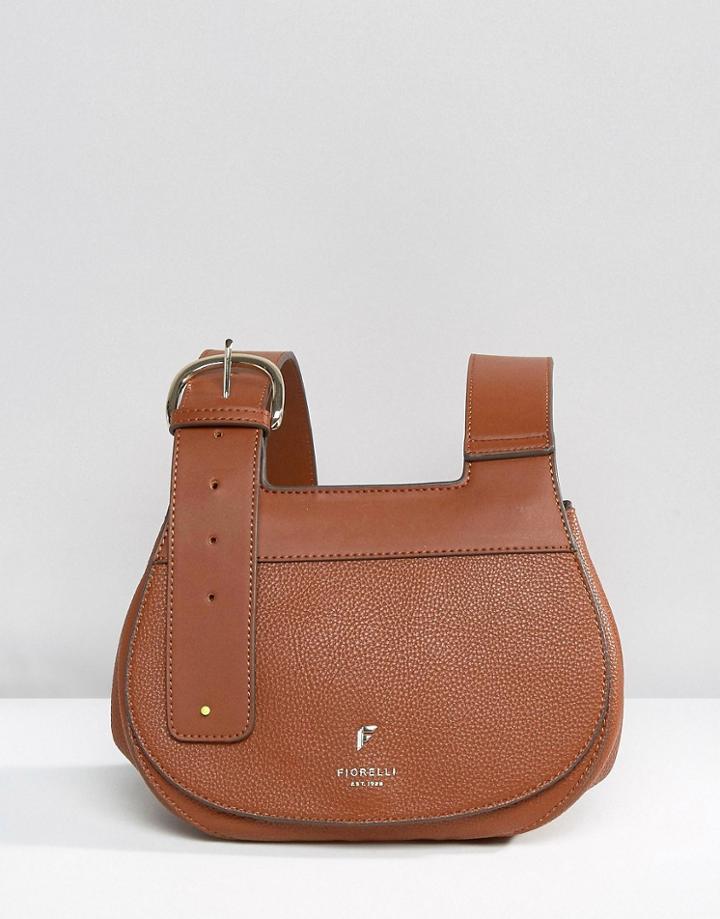 Fiorelli Georgia Saddle Bag With Buckle Detail - Brown
