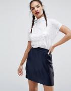 Adidas Originals Regista Burnout High Neck Top - White