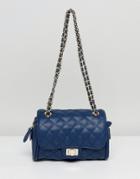 Marc B Mini Knightsbridge Quilted Crossbody Bag - Navy