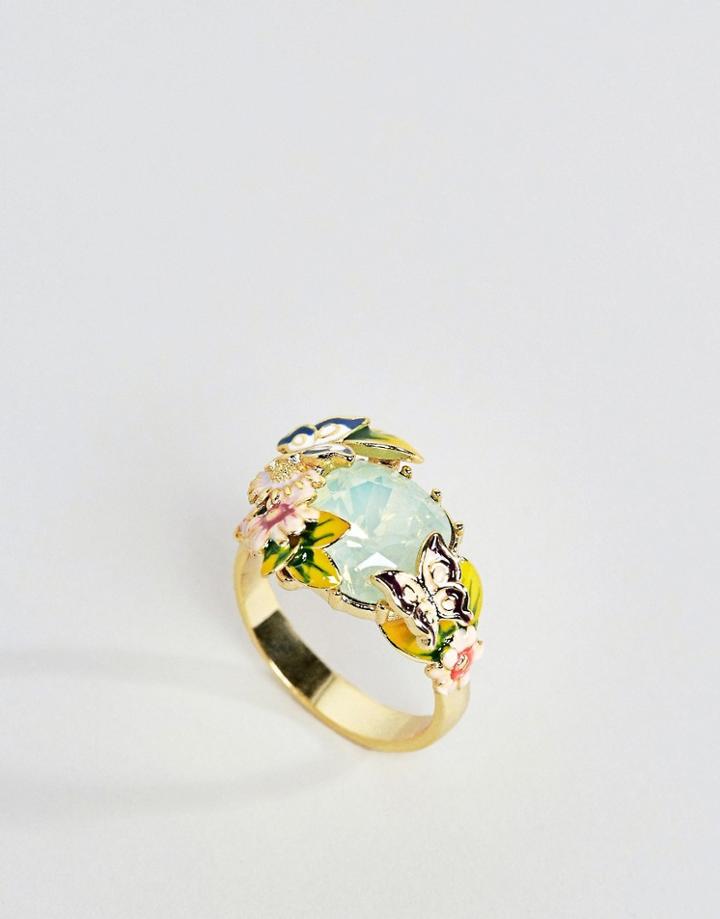 Bill Skinner Chrysolite Opal Ring - Gold