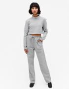 Monki Kala Organic Cotton Sweatpants In Gray-grey