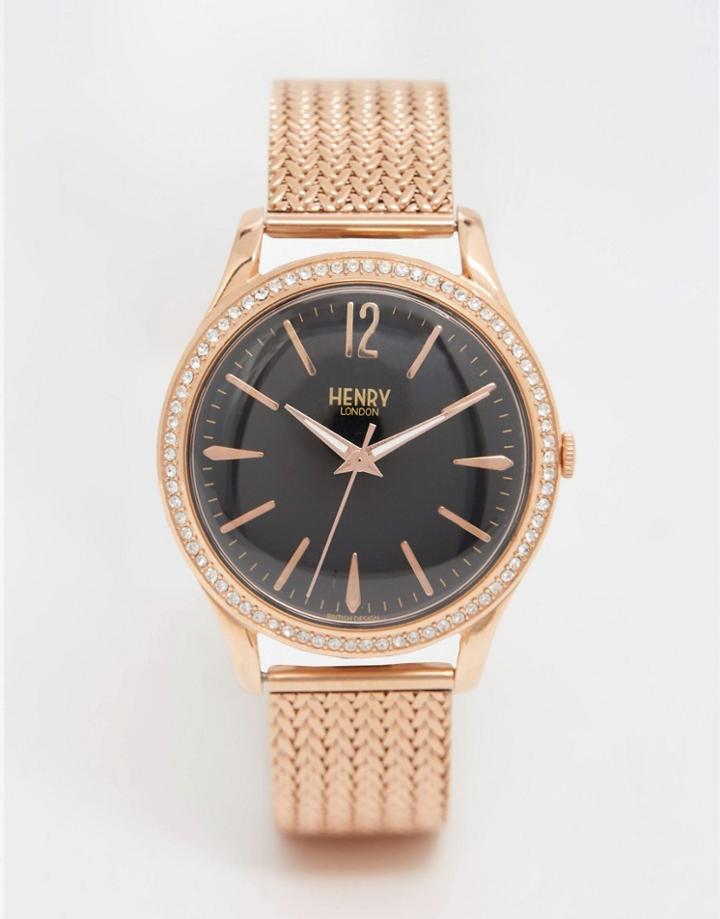 Henry London Richmond Mesh Watch In Gold - Gold