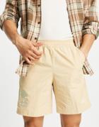 Adidas Originals Emb Woven Short In Beige-neutral