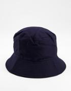 French Connection Bucket Hat In Marine-blues