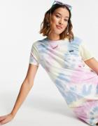Vans Spirialing Tie Dye T-shirt Dress In Multi