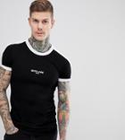 Sixth June Muscle T-shirt In Black Exclusive To Asos - Black