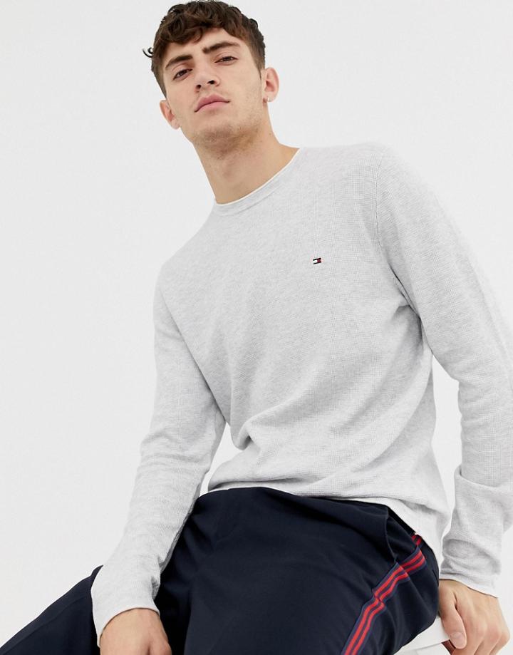 Tommy Hilfiger Crew Neck Logo Sweater - Gray