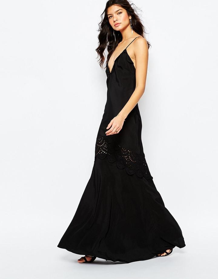 The Jetset Diaries Amore Maxi Dress In Black - Black